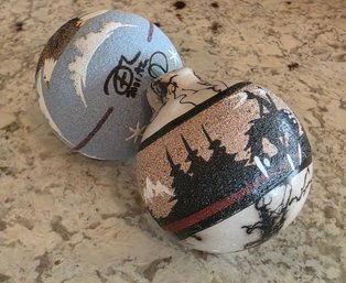 Handcrafted Native American Navajo Pottery Christmas Ornaments