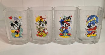 Collectible Glass Tumblers Are Part Of The McDonald's Walt Disney World 2000 Millennium Celebration Collection
