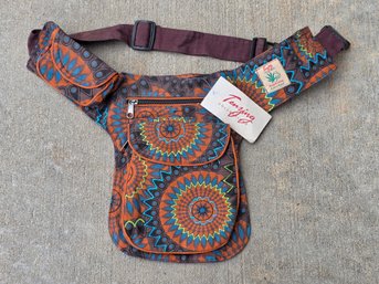 Tenzing Collection Handmade Himalayan Cotton Canvas Boho Hippie Festival Fanny Pack