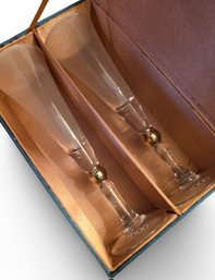 Vintage Year 2000 Millennium Champagne Flutes Pair