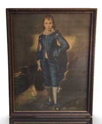 Vintage The Blue Boy Framed Print