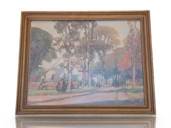 Vintage J Antonius Peaceful Day Framed Art Print