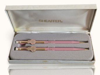 #SR10 Vintage Pink Sheaffer Pen And Pencil Set