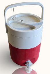 #G4 Coleman Red And White Insulated Water Jug Cooler
