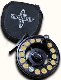 #J31 Galvan Fly Reels Black Fishing Reel With Protective Case