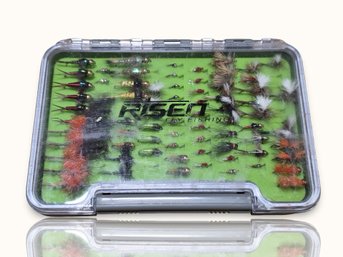 #J45 Risen Fly Fishing Box With Assorted Flies