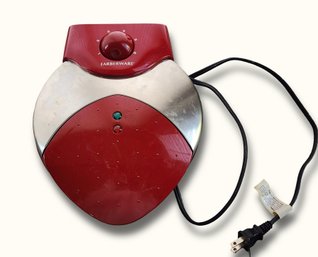 K83 Farberware Red And Stainless Steel Electric Waffle Maker