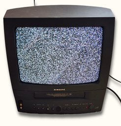 US3 Samsung Vintage CRT TV VCR Combo