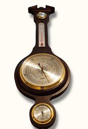SR22 Vintage Jason Wood Banjo Weather Station Barometer Thermometer Hygrometer