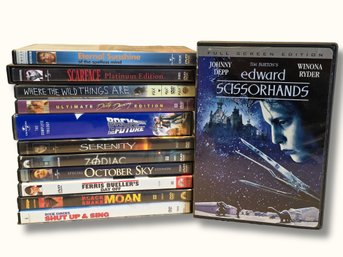 LR10 Assorted DVD Movie Lot Of 12 Discs Including Edward Scissorhands