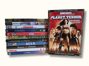LR11 Assorted DVD Movie Lot Discs Including Grindhouse Planet Terror