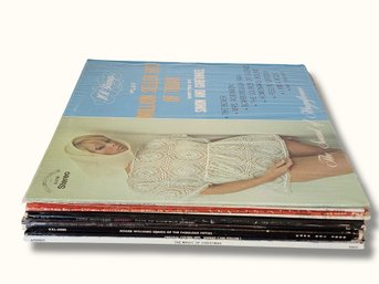 SR45 Vintage Vinyl LP Records Including Simon And Garfunkel Covers Johnny Cash And Christmas Music