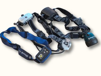 R964 Black Diamond LED Headlamp Lot Of 3 Hiking Gear
