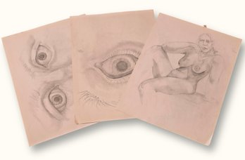 R1020 Vintage G Rogers Pencil Sketch Anatomy Study Drawings