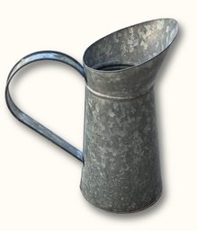 R1039 Threshold Galvanized Metal Farmhouse Pitcher Flower Vase