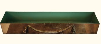 FR86 Vintage Peerless Brass Window Planter Trough Box
