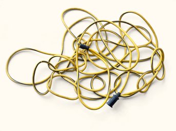 R37 Heavy Duty Yellow Outdoor Extension Cord With Black Stripe