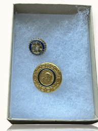 #BR12 Rotary International And Paul Harris Fellow Lapel Pin Set