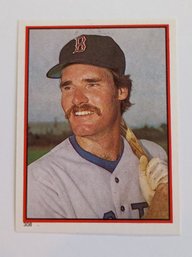 1983 Topps Baseball Stickers Wade Boggs Rookie Red Sox