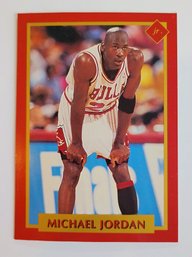 1991 Tuff Stuff Jr. Michael Jordan Hand Cut Basketball Card Bulls #4
