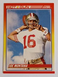 1990 Score Joe Montana Hot Gun Football Card 49ers