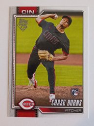 2026 Topps Chase Burns Rookie Baseball Card Reds