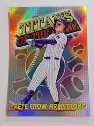 2026 Topps Titans Of The Game Pete Crow-Armstrong Insert Baseball Card Cubs