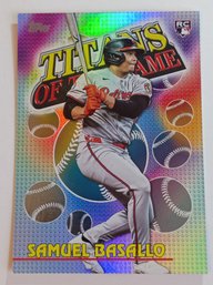 2026 Topps Titans Of The Game Samuel Basallo Rookie Insert Baseball Card Orioles