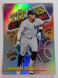 2026 Topps Titans Of The Game Aaron Judge Insert Baseball Card Yankees