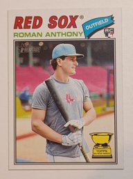 2026 Topps Heritage Roman Anthony Rookie Baseball Card Red Sox