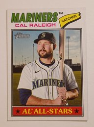 2026 Topps Heritage Cal Raleigh All-Star Baseball Card Mariners