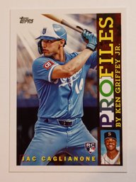 2026 Topps Jac Caglianone Rookie Profiles By Ken Griffey Jr. Insert Baseball Card Royals