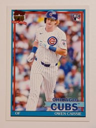 2026 Topps Owen Caissie Rookie '91 Topps Insert Baseball Card Cubs
