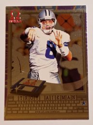 1998 Pacific Omega Online Troy Aikman Football Card Cowboys