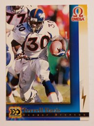 1998 Pacific Omega Terrell Davis E.O. Portraits Insert Football Card Broncos