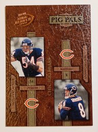 2004 Playoff Hogg Heaven #'d /1050 Pig Pals Brian Urlacher / Rex Grossman Football Card Bears