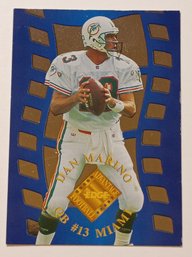 1996 Edge Advantage Crystal Cuts Dan Marino Insert Football Card Dolphins