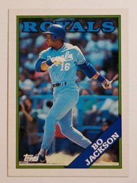 1988 Topps Bo Jackson Baseball Card Royals