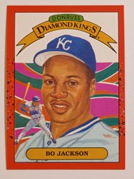 1990 Donruss Bo Jackson Diamond Kings Baseball Card Royals
