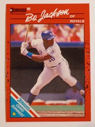 1990 Donruss Bo Jackson Grand Slammers Baseball Card Royals