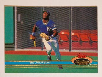 1991 Topps Stadium Club Bo Jackson Baseball Card Royals