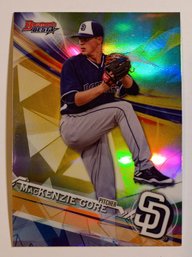 2017 Bowman's Best Refractor MacKenzie Gore Prospect Baseball Card Padres
