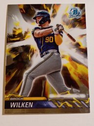 2024 Bowman Chrome Plasma Power Brock Wilken Insert Prospect Baseball Card Brewers