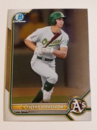 2022 Bowman Chrome Tyler Soderstrom Prospect Baseball Card A's