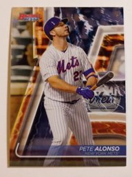 2020 Bowman's Best Pete Alonso Baseball Card Mets