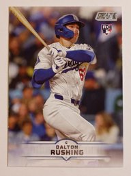 2025 Topps Stadium Club Dalton Rushing Rookie Baseball Card Dodgers
