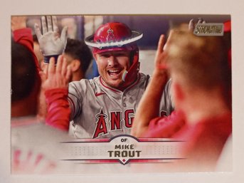 2025 Topps Stadium Club Mike Trout Baseball Card Angels