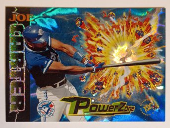 1995 Topps Stadium Club Power Zone Joe Carter Insert Baseball Card Blue Jays