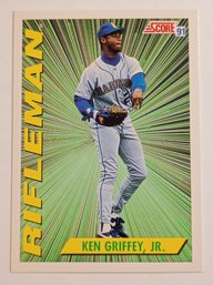 1991 Score Ken Griffey Jr. Rifleman Baseball Card Mariners