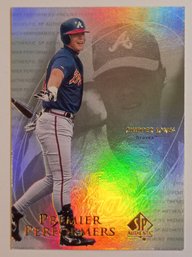 2000 Upper Deck SP Authentic Premier Performers Chipper Jones Insert Baseball Card Braves